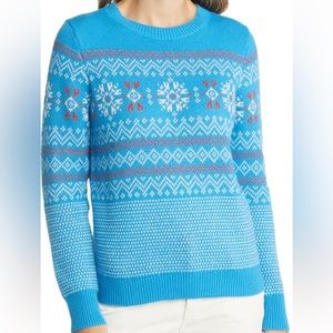 NWT Nordstrom Matching Family Moments Fair Isle Sweater. Size Large.